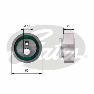 Gates T41129 Tensioner pulley, timing belt T41129: Buy near me in Poland at 2407.PL - Good price!