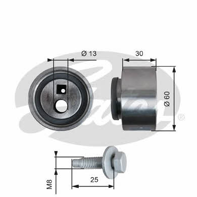 Gates T41139 Tensioner pulley, timing belt T41139: Buy near me in Poland at 2407.PL - Good price!
