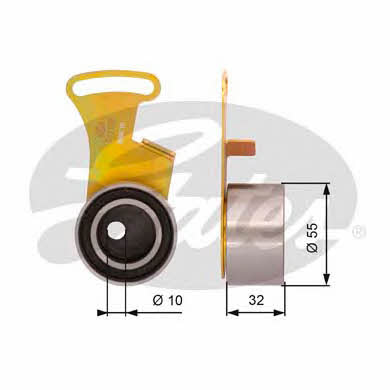 Gates T41169 Tensioner pulley, timing belt T41169: Buy near me in Poland at 2407.PL - Good price!