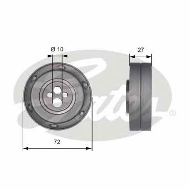 Gates T41216 Tensioner pulley, timing belt T41216: Buy near me in Poland at 2407.PL - Good price!