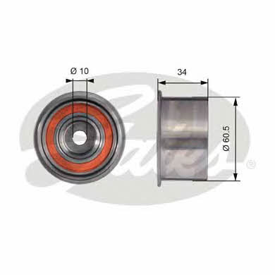 Gates T41226 Tensioner pulley, timing belt T41226: Buy near me at 2407.PL in Poland at an Affordable price!