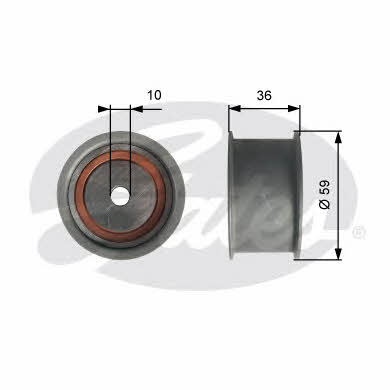 Gates T41227 Tensioner pulley, timing belt T41227: Buy near me in Poland at 2407.PL - Good price!