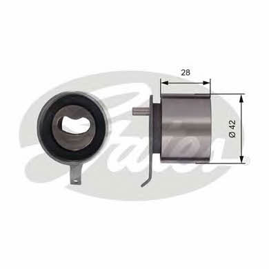 Gates T41267 Tensioner pulley, timing belt T41267: Buy near me in Poland at 2407.PL - Good price!