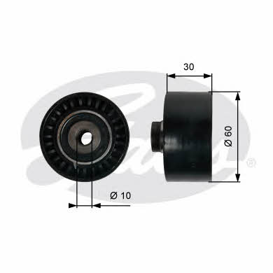 Gates T42065 Tensioner pulley, timing belt T42065: Buy near me in Poland at 2407.PL - Good price!