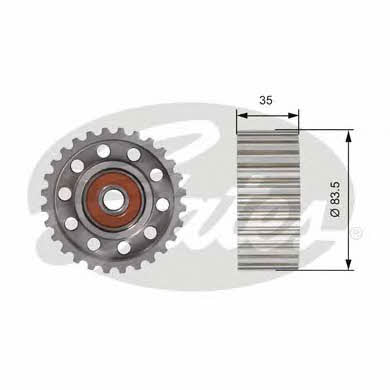 Gates T42100 Tensioner pulley, timing belt T42100: Buy near me in Poland at 2407.PL - Good price!