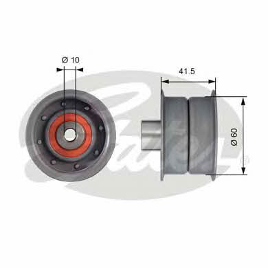Gates T42106 Tensioner pulley, timing belt T42106: Buy near me in Poland at 2407.PL - Good price!