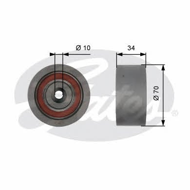 Gates T42159 Tensioner pulley, timing belt T42159: Buy near me in Poland at 2407.PL - Good price!