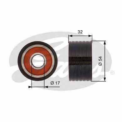 Gates T42166 Tensioner pulley, timing belt T42166: Buy near me in Poland at 2407.PL - Good price!
