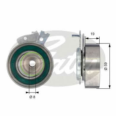 Gates T43038 Tensioner pulley, timing belt T43038: Buy near me in Poland at 2407.PL - Good price!