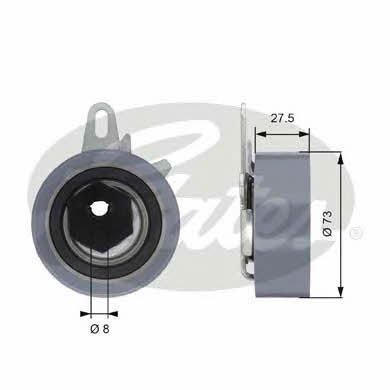 Gates T43054 Tensioner pulley, timing belt T43054: Buy near me in Poland at 2407.PL - Good price!