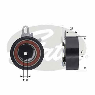 Gates Tensioner pulley, timing belt – price 196 PLN