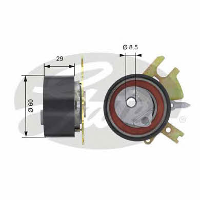 Gates T43089 Tensioner pulley, timing belt T43089: Buy near me at 2407.PL in Poland at an Affordable price!