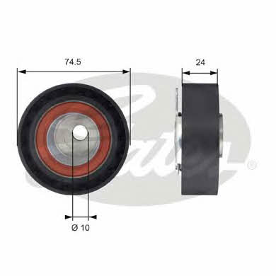 Gates T43116 Tensioner pulley, timing belt T43116: Buy near me in Poland at 2407.PL - Good price!