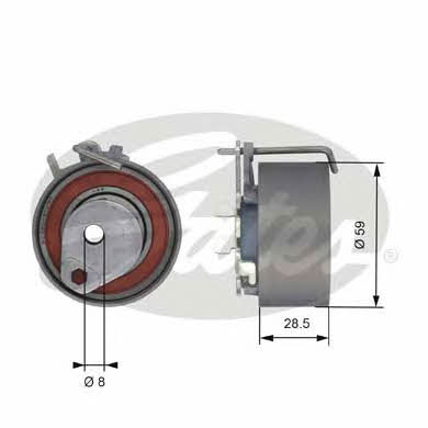 Gates T43126 Tensioner pulley, timing belt T43126: Buy near me in Poland at 2407.PL - Good price!