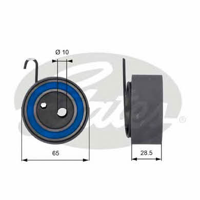 Gates T43144 Tensioner pulley, timing belt T43144: Buy near me in Poland at 2407.PL - Good price!