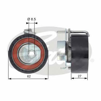 Gates T43171 Tensioner pulley, timing belt T43171: Buy near me in Poland at 2407.PL - Good price!
