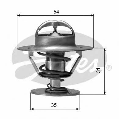 Gates TH00688G1 Thermostat, coolant TH00688G1: Buy near me in Poland at 2407.PL - Good price!