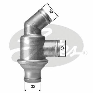 Gates TH01782 Thermostat, coolant TH01782: Buy near me in Poland at 2407.PL - Good price!