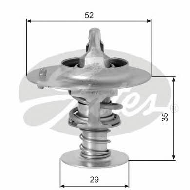 Gates TH03382G1 Thermostat, coolant TH03382G1: Buy near me in Poland at 2407.PL - Good price!