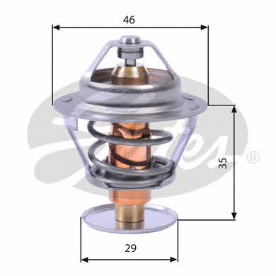 Gates TH10482G1 Thermostat, coolant TH10482G1: Buy near me in Poland at 2407.PL - Good price!