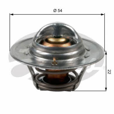 Gates TH12792G1 Thermostat, coolant TH12792G1: Buy near me in Poland at 2407.PL - Good price!