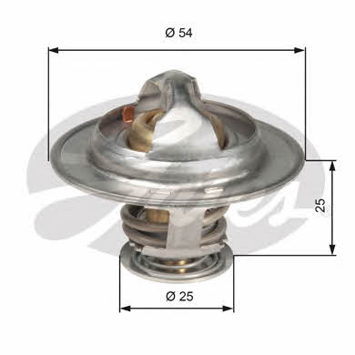 Gates TH13076G1 Thermostat, coolant TH13076G1: Buy near me in Poland at 2407.PL - Good price!