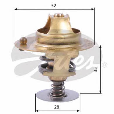Gates TH14178G2 Thermostat, coolant TH14178G2: Buy near me in Poland at 2407.PL - Good price!