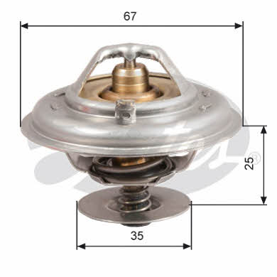 Gates TH14380G1 Thermostat, coolant TH14380G1: Buy near me at 2407.PL in Poland at an Affordable price!