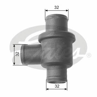 Gates TH15587 Thermostat, coolant TH15587: Buy near me in Poland at 2407.PL - Good price!