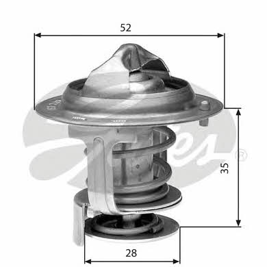 Gates TH29478G1 Thermostat, coolant TH29478G1: Buy near me in Poland at 2407.PL - Good price!