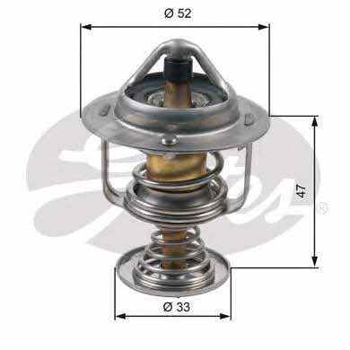 Gates TH30580G1 Thermostat, coolant TH30580G1: Buy near me in Poland at 2407.PL - Good price!