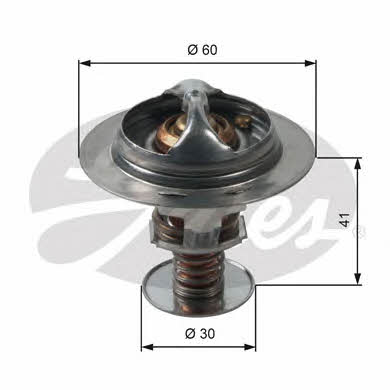 Gates TH34882G1 Thermostat, coolant TH34882G1: Buy near me in Poland at 2407.PL - Good price!
