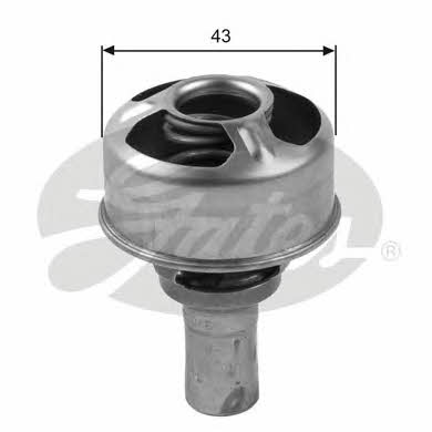 Gates TH36075 Thermostat, coolant TH36075: Buy near me in Poland at 2407.PL - Good price!