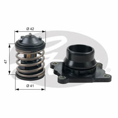 Gates TH47487K1 Thermostat, coolant TH47487K1: Buy near me in Poland at 2407.PL - Good price!