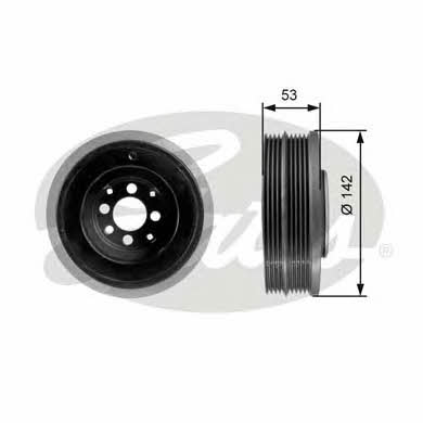 Gates TVD1024 Kolo pasowe, wal korbowy TVD1024: Dobra cena w Polsce na 2407.PL - Kup Teraz!