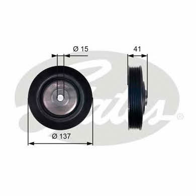 Gates TVD1043 Шкив коленчатого вала TVD1043: Отличная цена - Купить в Польше на 2407.PL!