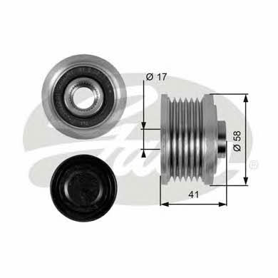 Gates OAP7052 Freewheel clutch, alternator OAP7052: Buy near me at 2407.PL in Poland at an Affordable price!
