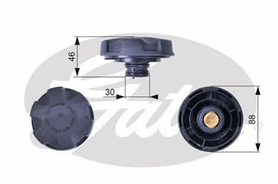 Gates RC241 Radiator caps RC241: Buy near me at 2407.PL in Poland at an Affordable price!