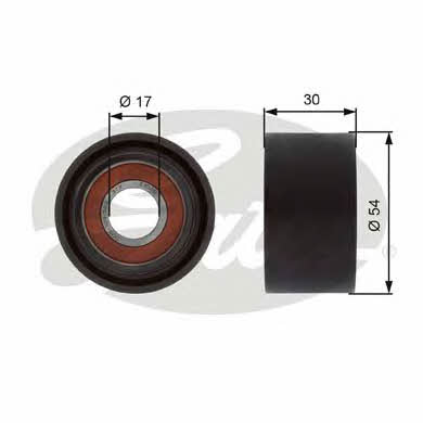 Gates V-ribbed belt tensioner (drive) roller – price 83 PLN