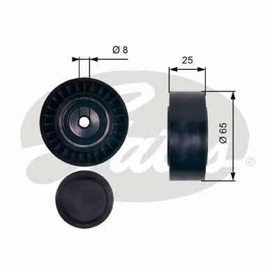 Gates V-ribbed belt tensioner (drive) roller – price 79 PLN