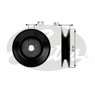 Gates T38036 Ролик обвідний T38036: Купити у Польщі - Добра ціна на 2407.PL!