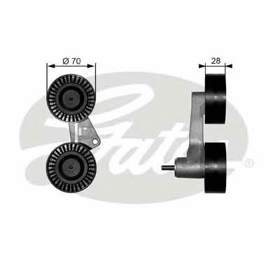 Gates T38063 Ролик натяжной ремня поликлинового (приводного) T38063: Отличная цена - Купить в Польше на 2407.PL!