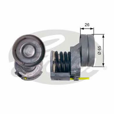 Gates T39023 V-ribbed belt tensioner (drive) roller T39023: Buy near me in Poland at 2407.PL - Good price!