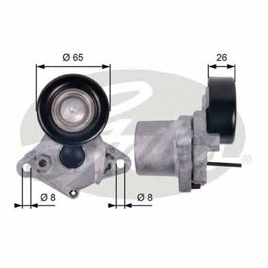 Gates T39123 V-ribbed belt tensioner (drive) roller T39123: Buy near me at 2407.PL in Poland at an Affordable price!