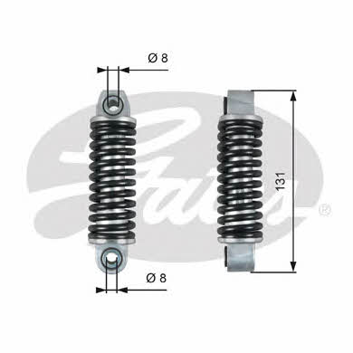 Gates T39151 Poly V-belt tensioner shock absorber (drive) T39151: Buy near me in Poland at 2407.PL - Good price!