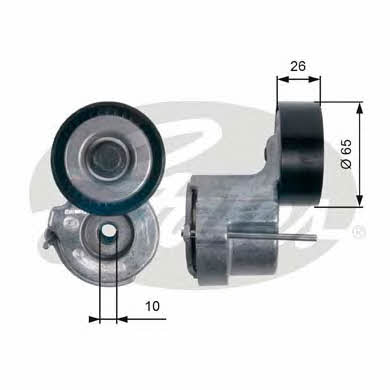 Gates V-ribbed belt tensioner (drive) roller – price 150 PLN