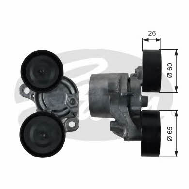 Gates T39199 V-ribbed belt tensioner (drive) roller T39199: Buy near me in Poland at 2407.PL - Good price!