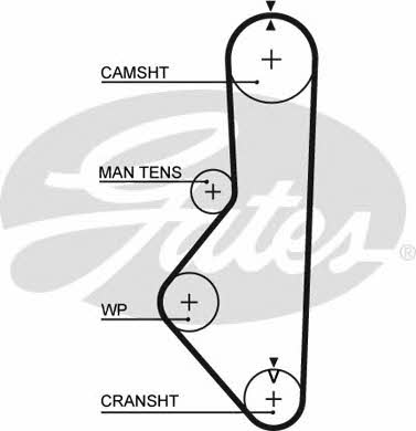 Gates 5149XS Timing belt 5149XS: Buy near me at 2407.PL in Poland at an Affordable price!