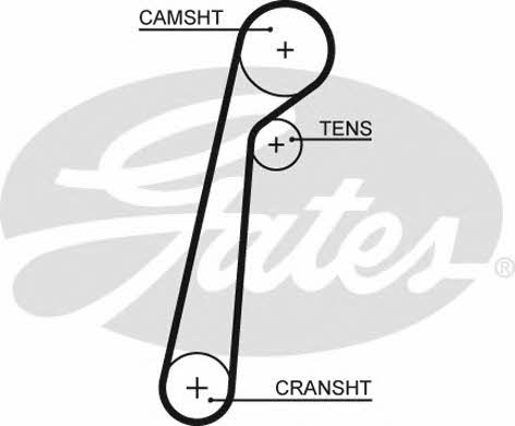 Gates 5652XS Pasek rozrządu 5652XS: Dobra cena w Polsce na 2407.PL - Kup Teraz!
