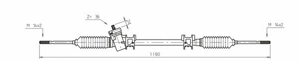 General ricambi VO4001 Steering rack without power steering VO4001: Buy near me in Poland at 2407.PL - Good price!